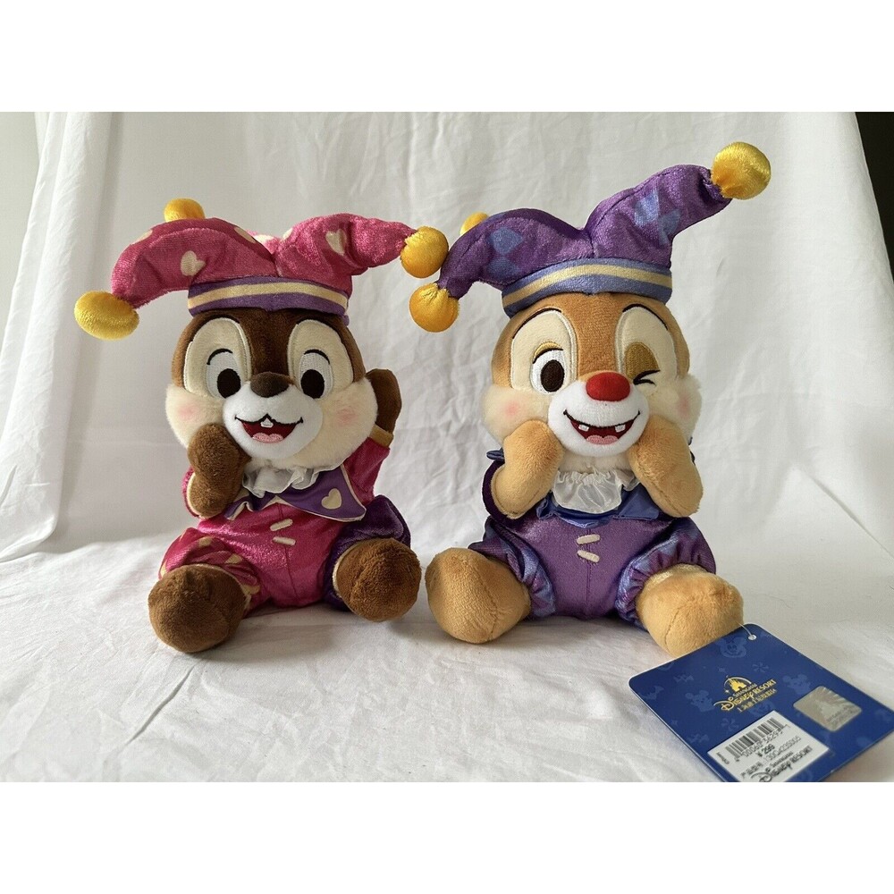 Disney Authentic 2023 Halloween Chip Dale 8inches Plush Set Disneyland Exclusive